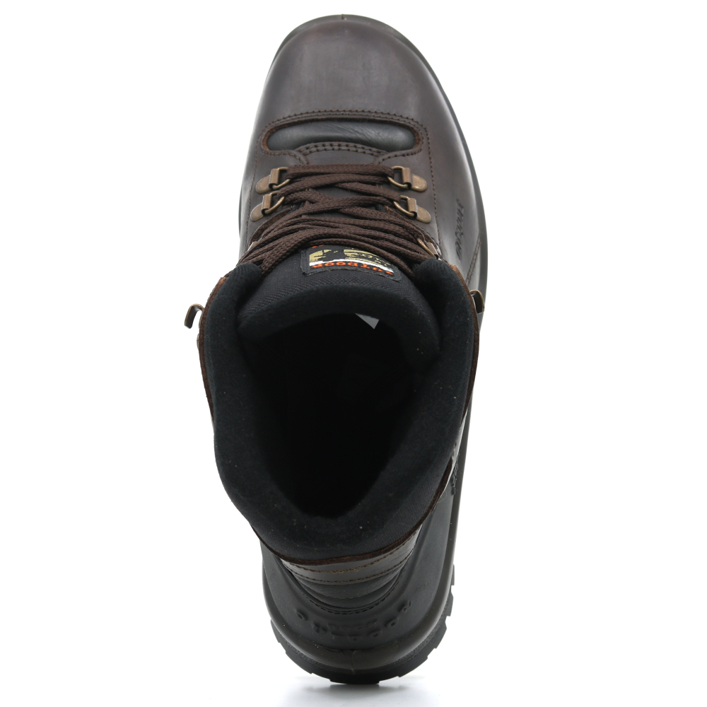 detail GRISPORT Sherpa braune Herren-Leder-Outdoorschuhe mit Gritex® Membran