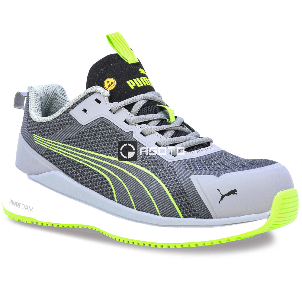 detail Sicherheitsschuhe PUMA Slide Low S1PS ESD grey/green