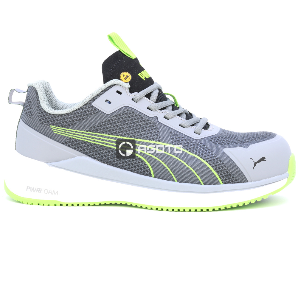 detail Sicherheitsschuhe PUMA Slide Low S1PS ESD grey/green