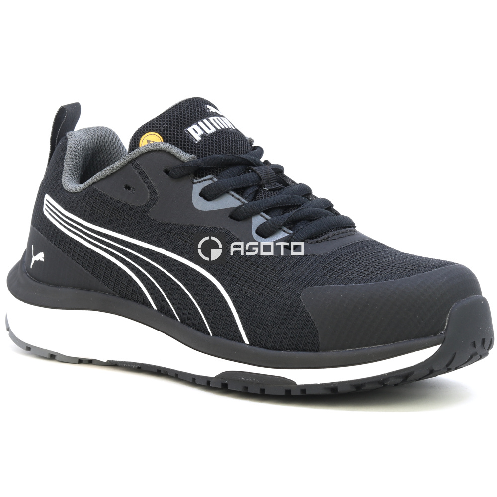 detail PUMA Celerity S1P ESD Arbeitsschuh Halbschuh schwarz leicht, bequem und atmungsa