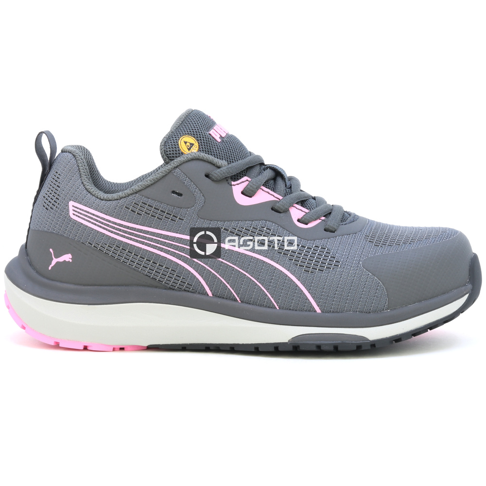 detail PUMA Celerity S1P ESD Arbeitsschuh Halbschuh grau leicht, bequem und atmungsakti