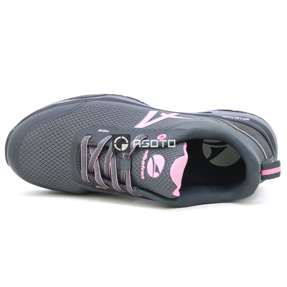 detail ALBATROS Twist Low S1P ESD graue Damen-Arbeitsschuhe, atmungsaktiv und komfortab
