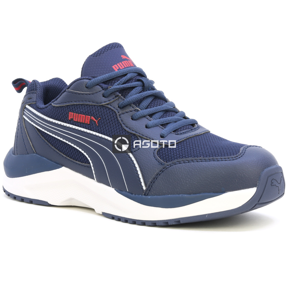 detail PUMA Safety Shift Low S1P blaue Herren Sicherheitshalbschuhe, leicht und bequem