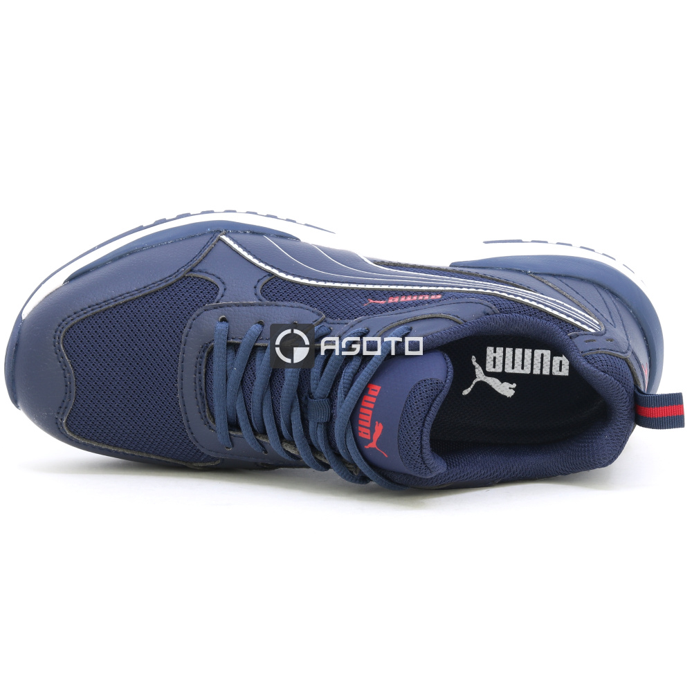 detail PUMA Safety Shift Low S1P blaue Herren Sicherheitshalbschuhe, leicht und bequem