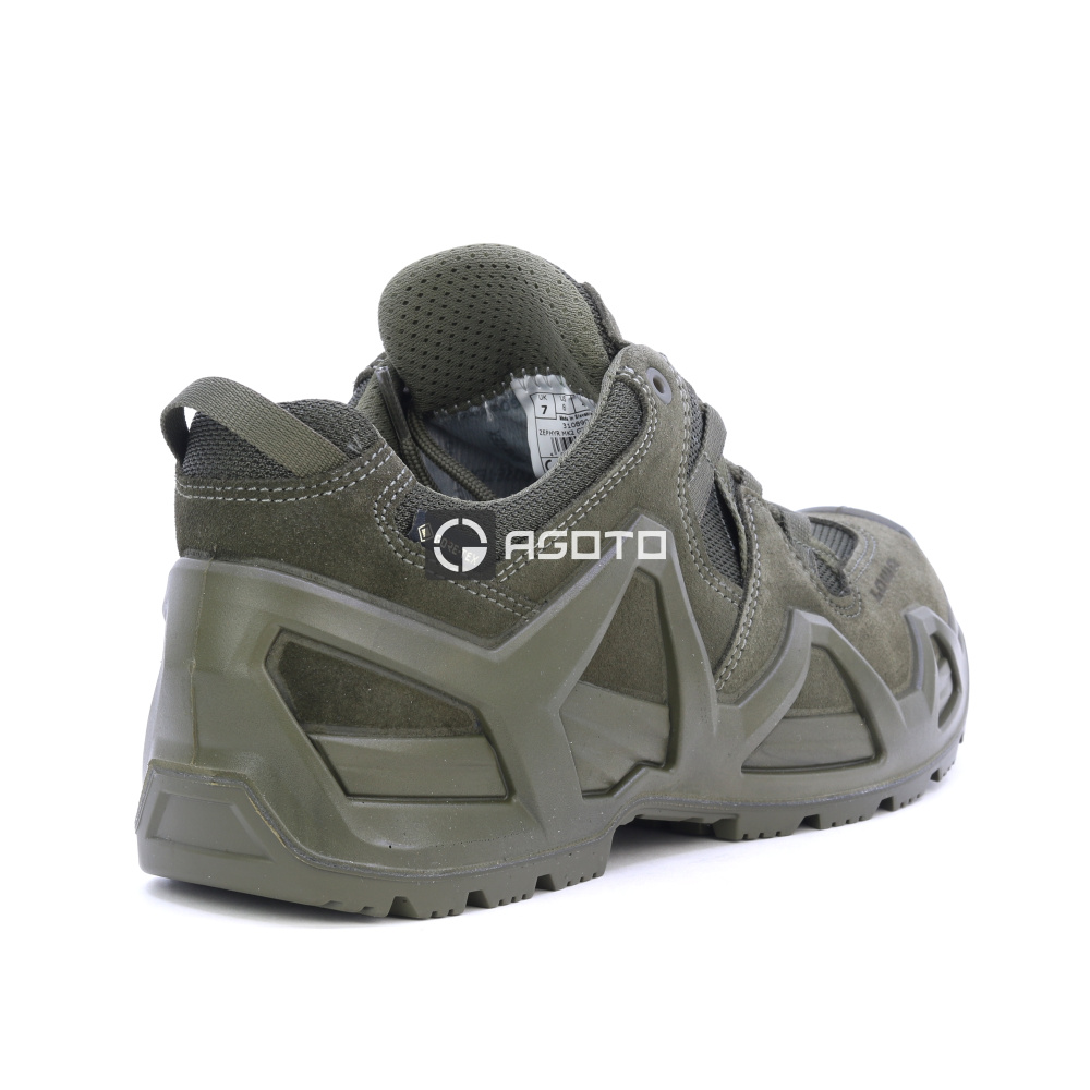 detail LOWA Zephyr MK2 GTX Lo olivfarbene Herren Outdoor-Schuhe mit Gore-Tex® Membran