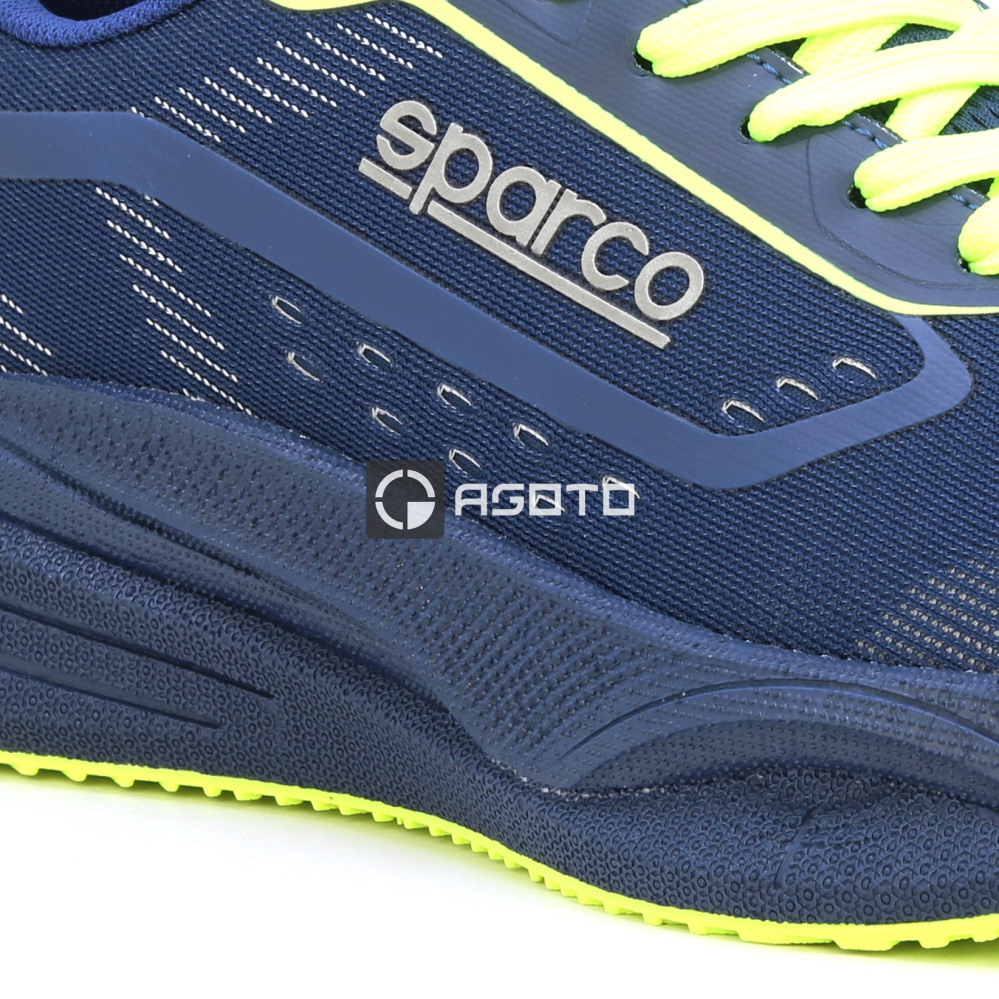 detail SPARCO Gus O1 blaue Herren leichte Arbeitsschuhe mit weichem Auftritt