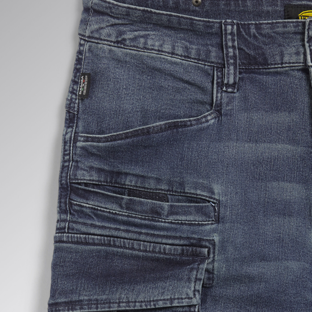 detail Hose DIADORA Stone Cargo Jeans Stretch