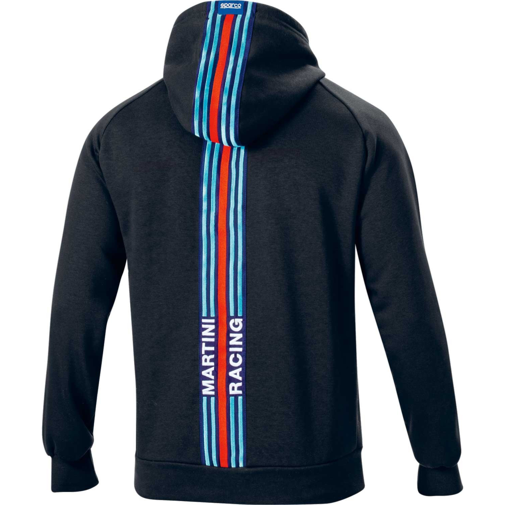 detail Herren-Sweatshirt SPARCO Hoodie Stripes Martini