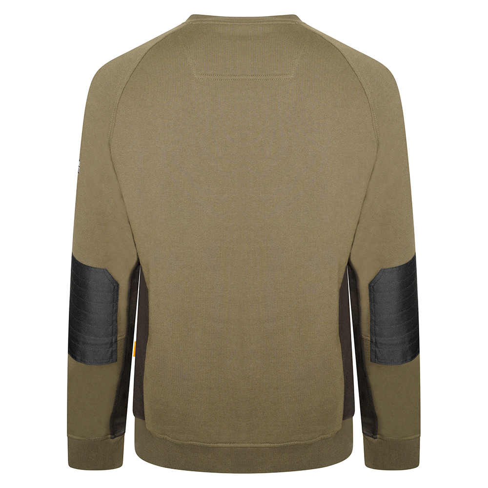 detail Herren-Sweatshirt JCB Trade Crew olive green