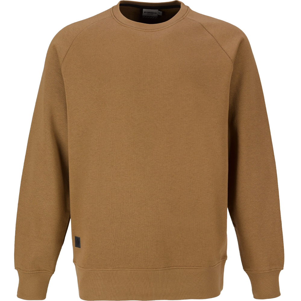 detail TOWORKFOR Sweatshirt braunes schnell trocknendes Herren-Sweatshirt für hervorrag