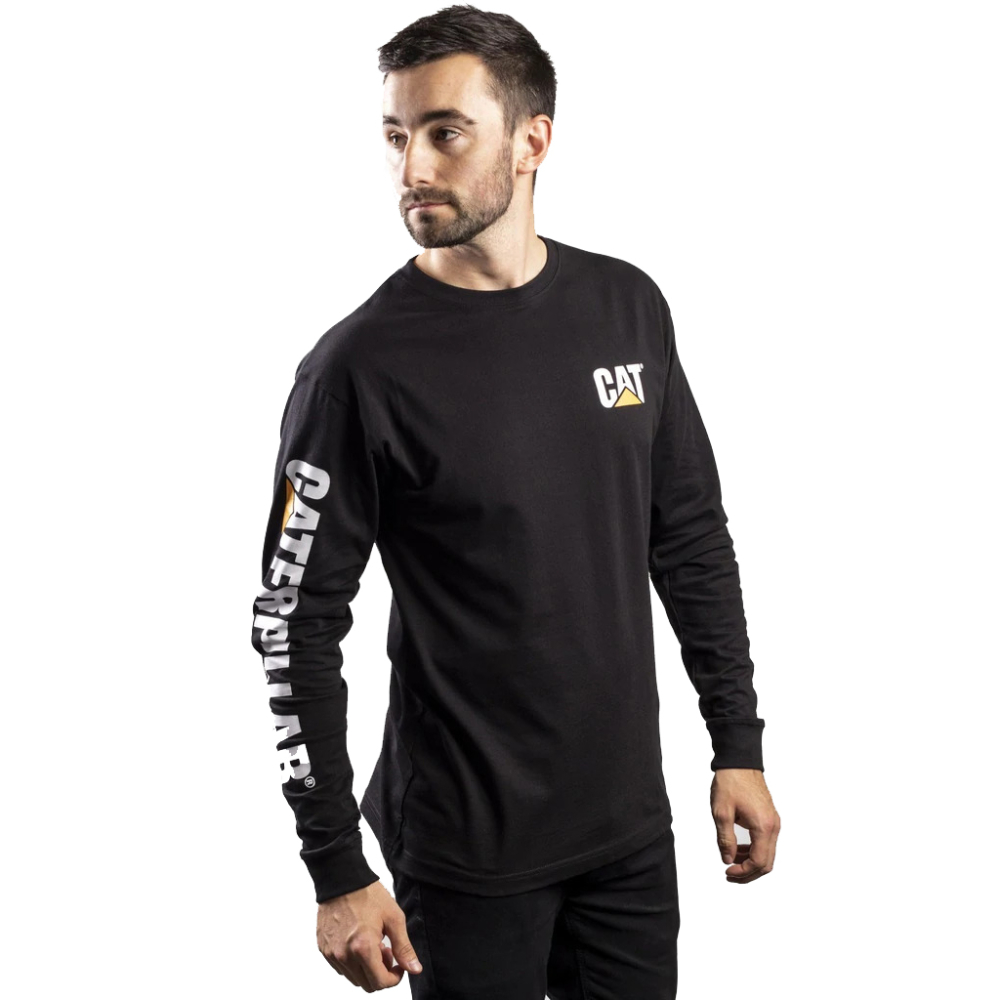 detail Langarm-Shirt CATERPILLAR Trademark Banner L/S