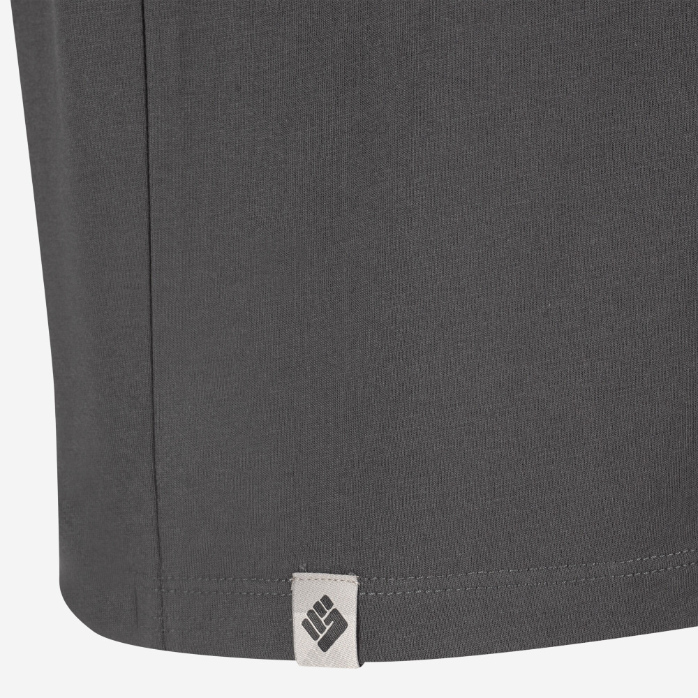 detail TOWORKFOR Fast-Dry graues Herren T-Shirt, schnelltrocknend für hohen Komfort