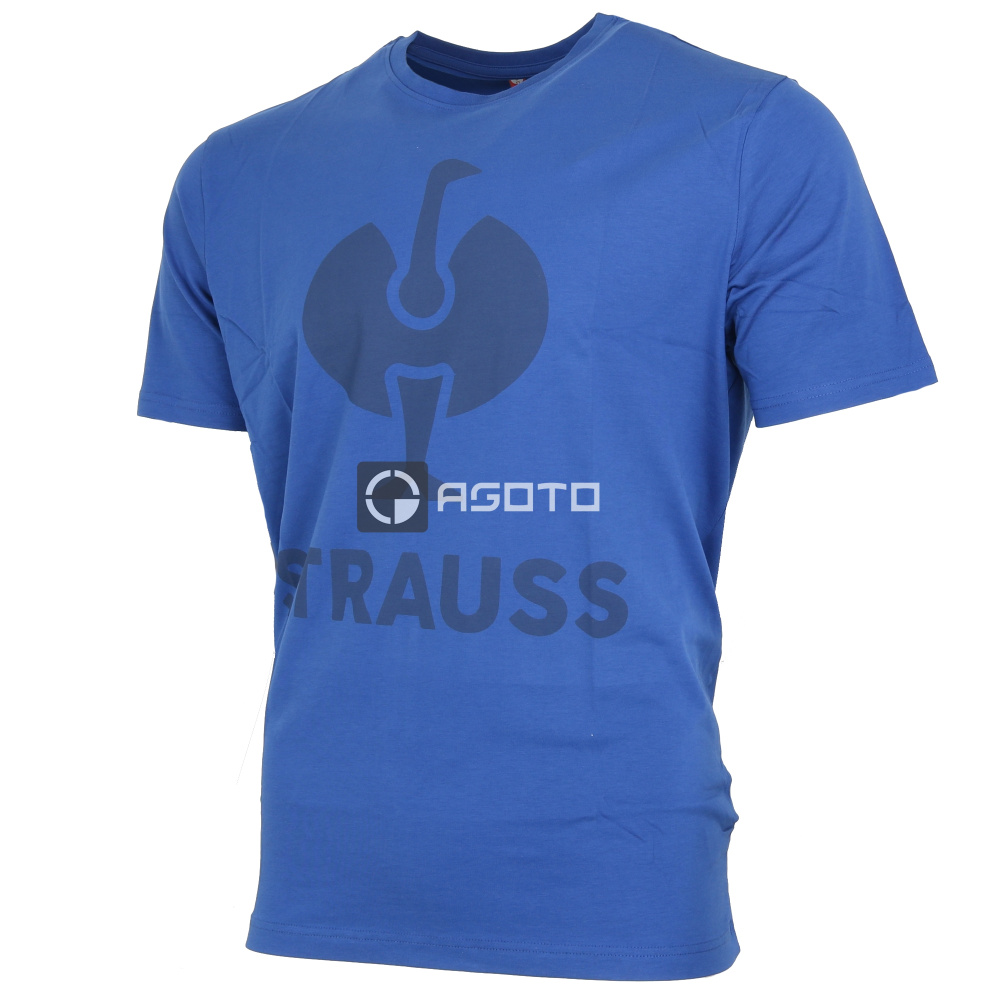 detail Engelbert Strauss Concrete blaues Herren Baumwoll-T-Shirt, elastisch Stretch