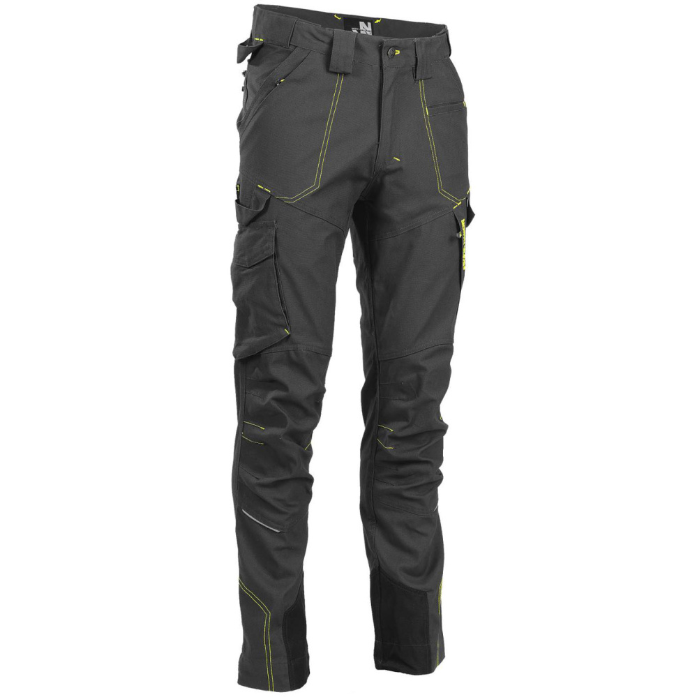 detail Nine Worths Killy graue Herren Canvas-Stretch Arbeitshose, robust und flexibel