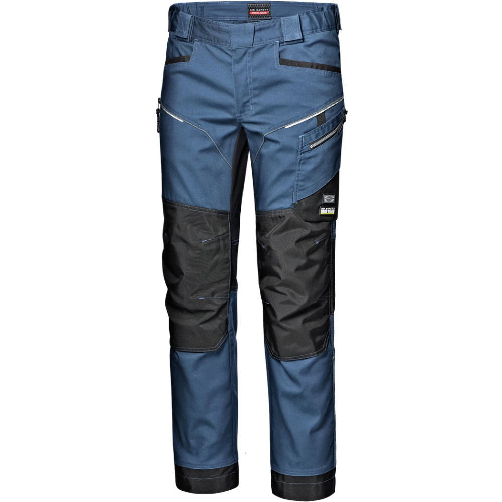 detail SIR Stretch 4-Way Canvas graue professionelle Herren-Arbeitshose, strapazierfähi
