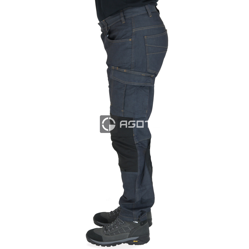 detail Blakläder Sweden Jeans blaue Herren-Arbeitshose, strapazierfähig, elastischer St