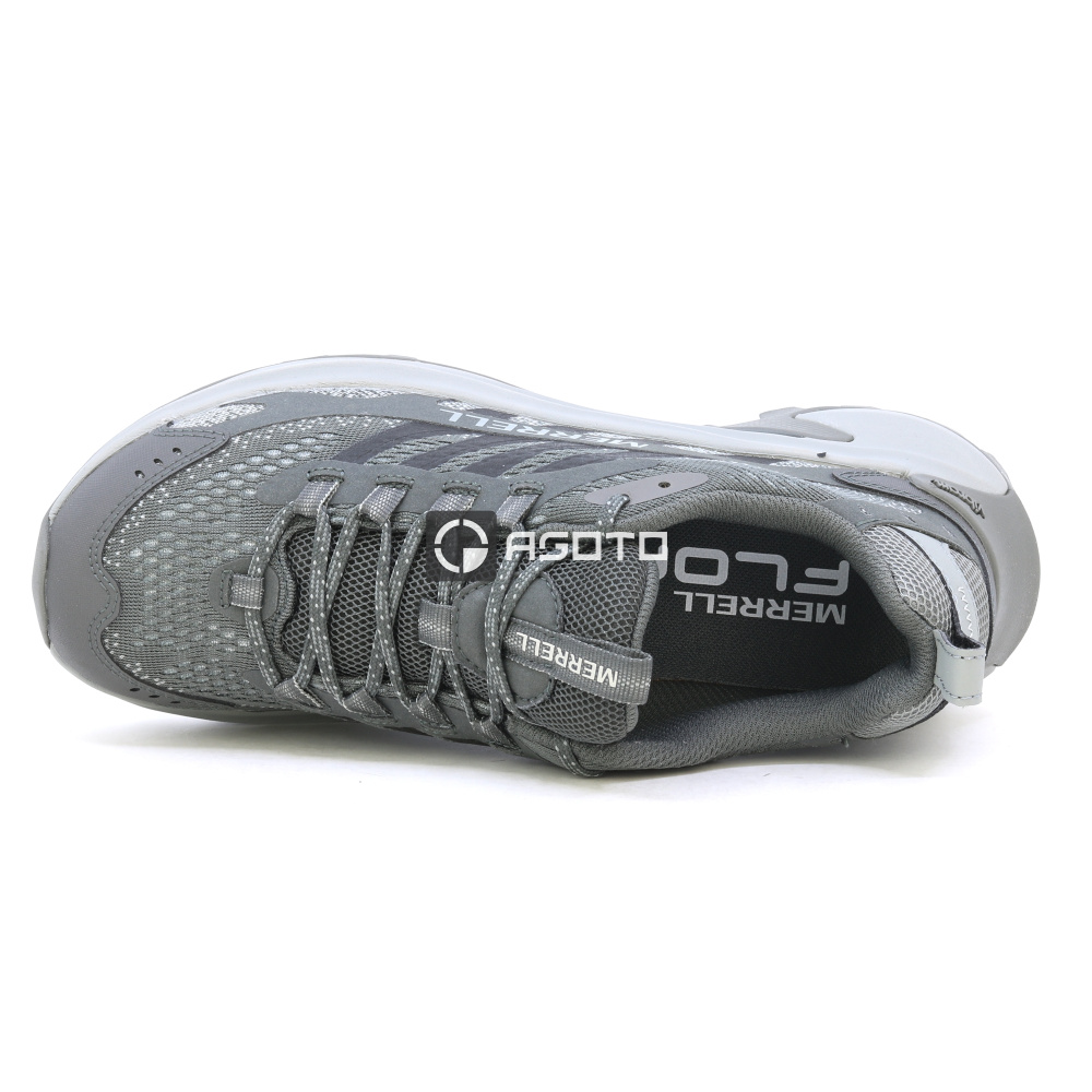 detail MERRELL Moab Speed 2 graue Herren Outdoor-Schuhe leicht und atmungsaktiv + Vibra