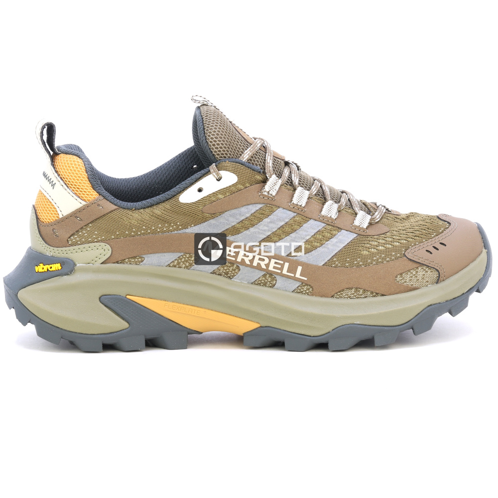 detail MERRELL Moab Speed 2 braune Herren Outdoor Schuhe leicht und atmungsaktiv + Vibr