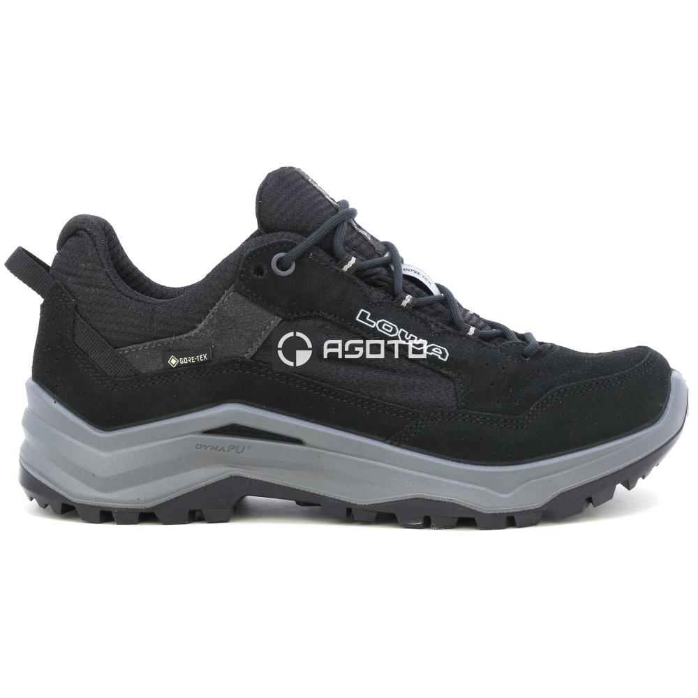 detail LOWA Ventierra GTX schwarze Herren-Leder-Outdoorschuhe, Gore-Tex® Membran