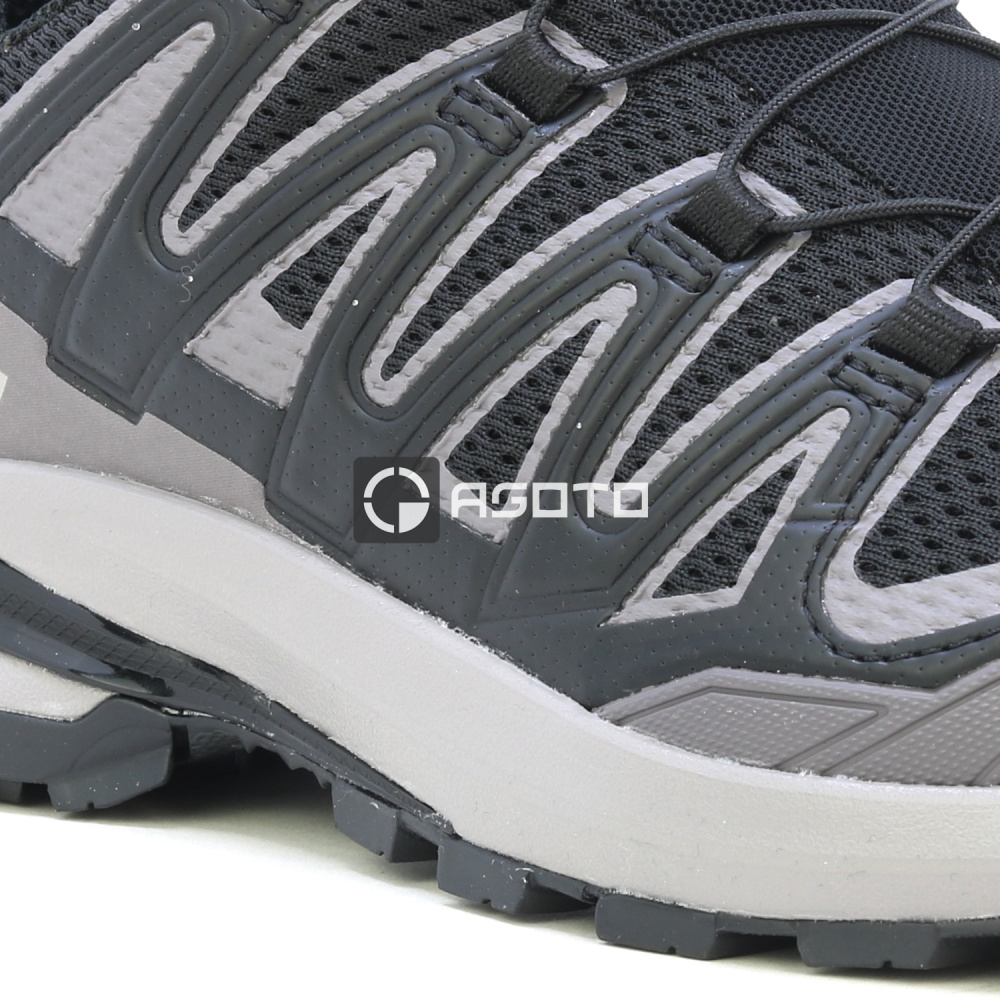 detail SALOMON XA PRO 3D V9 W schwarze leichte Damen-Outdoor-Schuhe mit hoher Atmungsak