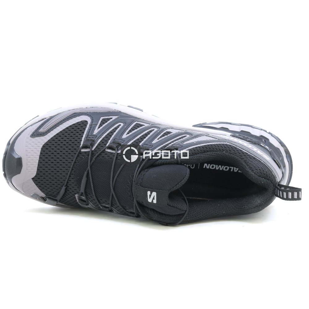 detail SALOMON XA PRO 3D V9 W schwarze leichte Damen-Outdoor-Schuhe mit hoher Atmungsak
