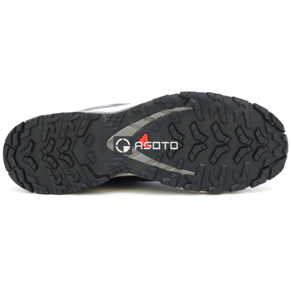 detail SALOMON XA PRO 3D V9 schwarze leichte Herren-Outdoor-Schuhe mit hoher Atmungsakt