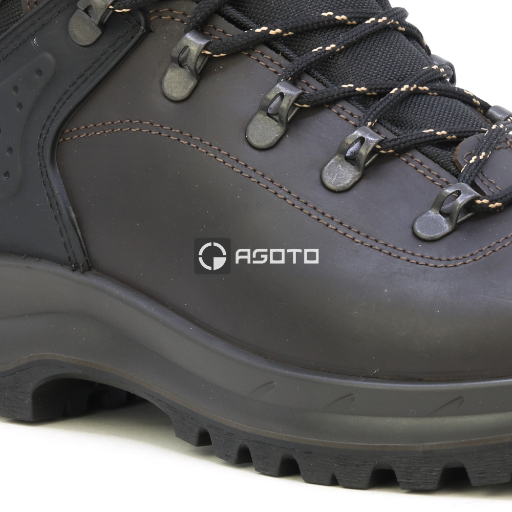 detail GRISPORT Castore braune volllederne Herren-Outdoor-Schuhe mit Gritex®-Membran