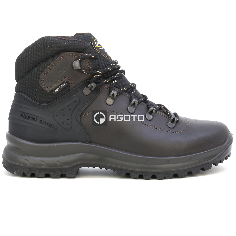 detail GRISPORT Castore braune volllederne Herren-Outdoor-Schuhe mit Gritex®-Membran
