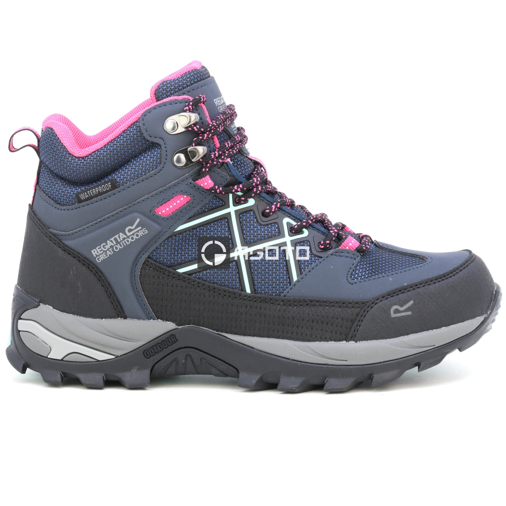detail REGATTA Samaris Boot III blaue Damen-Outdoorstiefel mit Isotex-Membran