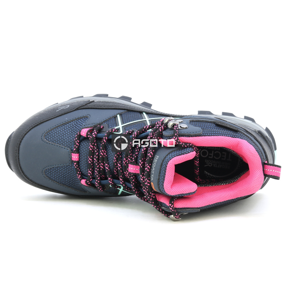 detail REGATTA Samaris Boot III blaue Damen-Outdoorstiefel mit Isotex-Membran