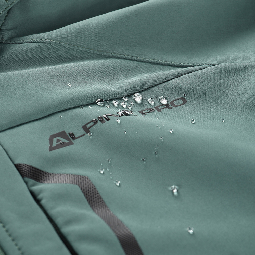 detail Jacke ALPINE PRO Hoor membrane SOFT-SHELL WINDBARRIER DWR 8000 mm