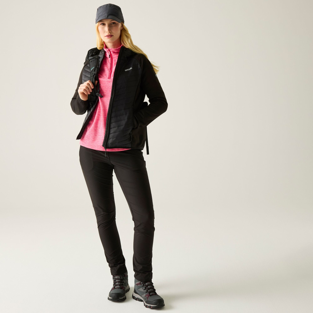 detail REGATTA Andreson Hybrid schwarze Damen-Outdoorjacke für den ganzjährigen Einsatz