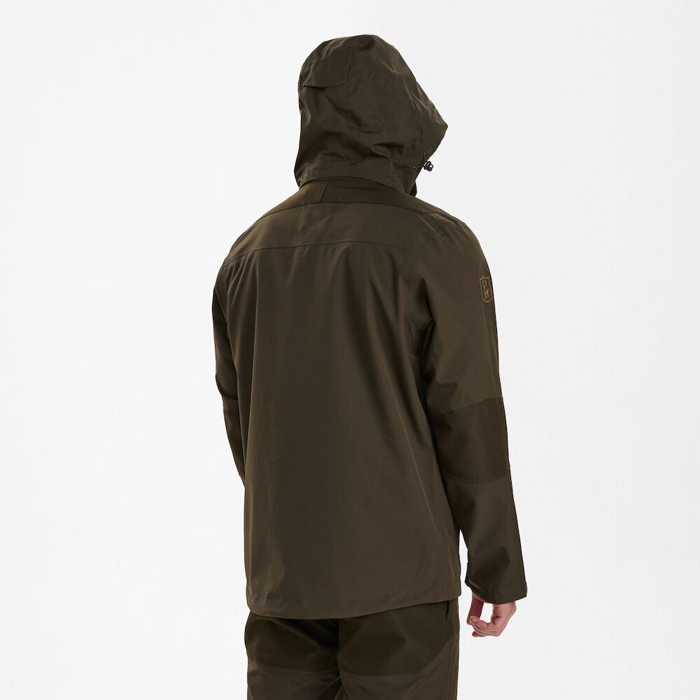 detail Deerhunter Denmark Track Rain olivgrüne wasserdichte Herren Outdoor Jacke Deer T