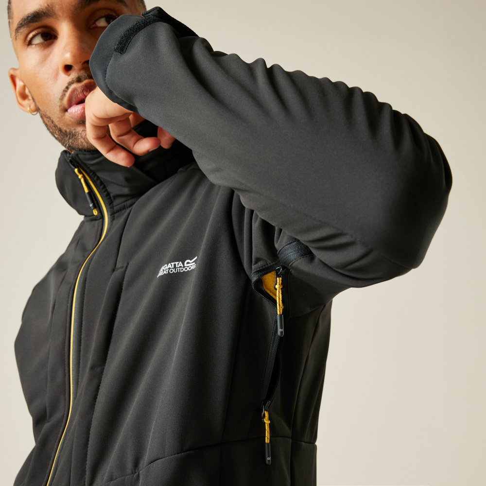 detail REGATTA Hewitts schwarze Herren-Outdoorkeuze für anspruchsvolle Bedingungen, Was