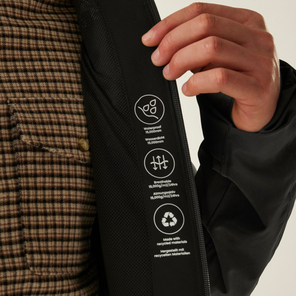 detail REGATTA Birchdale II graue Herren-Outdoorkeuze mit Isotex-Membran, Wassersäule 1