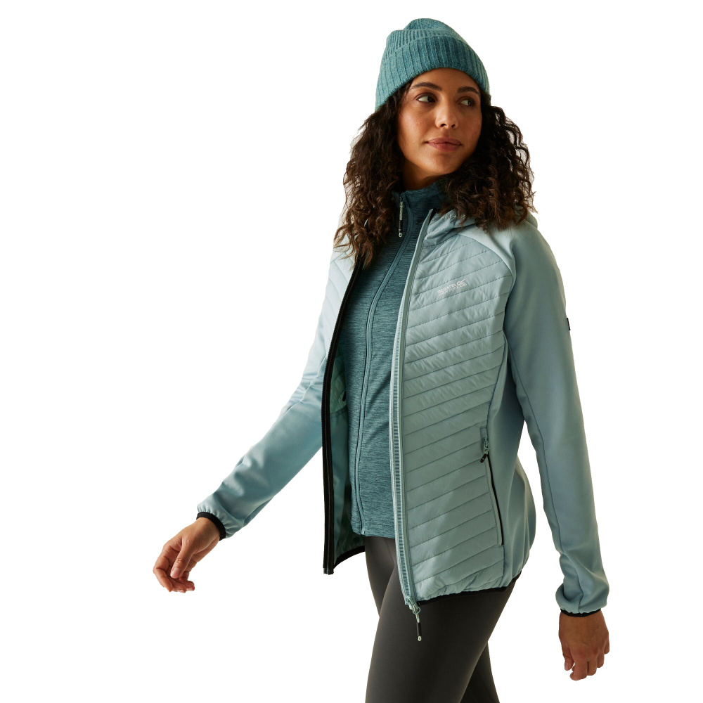 detail REGATTA Andreson Hybrid grüne Damen Outdoor Ganzjahresjacke, bequem