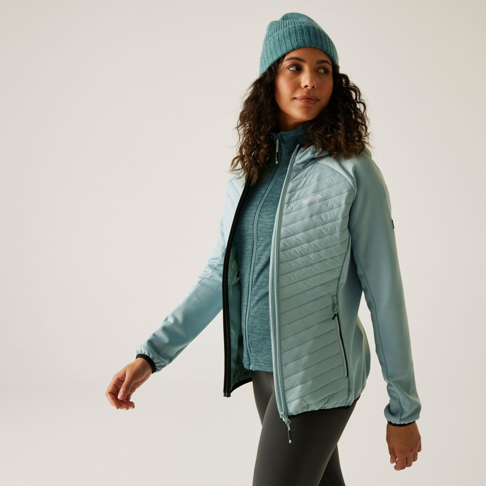 detail REGATTA Andreson Hybrid grüne Damen Outdoor Ganzjahresjacke, bequem