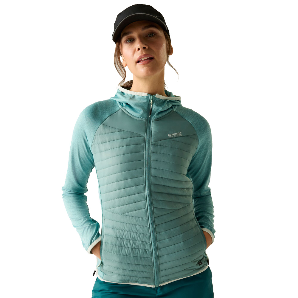 detail REGATTA Andreson Hybrid grüne Damen Outdoor Ganzjahresjacke, bequem