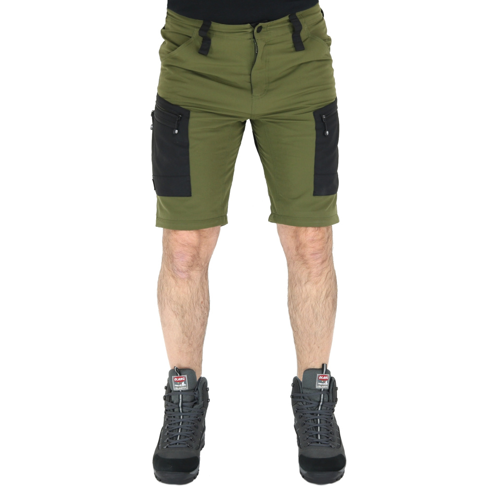 detail Asoto Vild Zip-Off olivgrüne Herren-Profi-Outdoorkeuze mit DWR-Beschichtung und