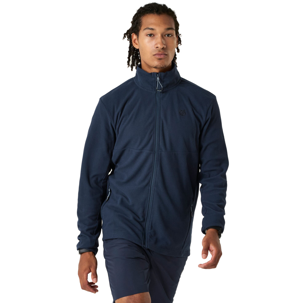 detail DARE2B Arising blaue Fleecejacke mit antibakterieller Ausrüstung für langanhalte