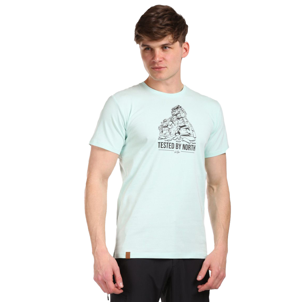 detail KILPI Discover M grünes Herren Outdoor-T-Shirt, stretch und bequem