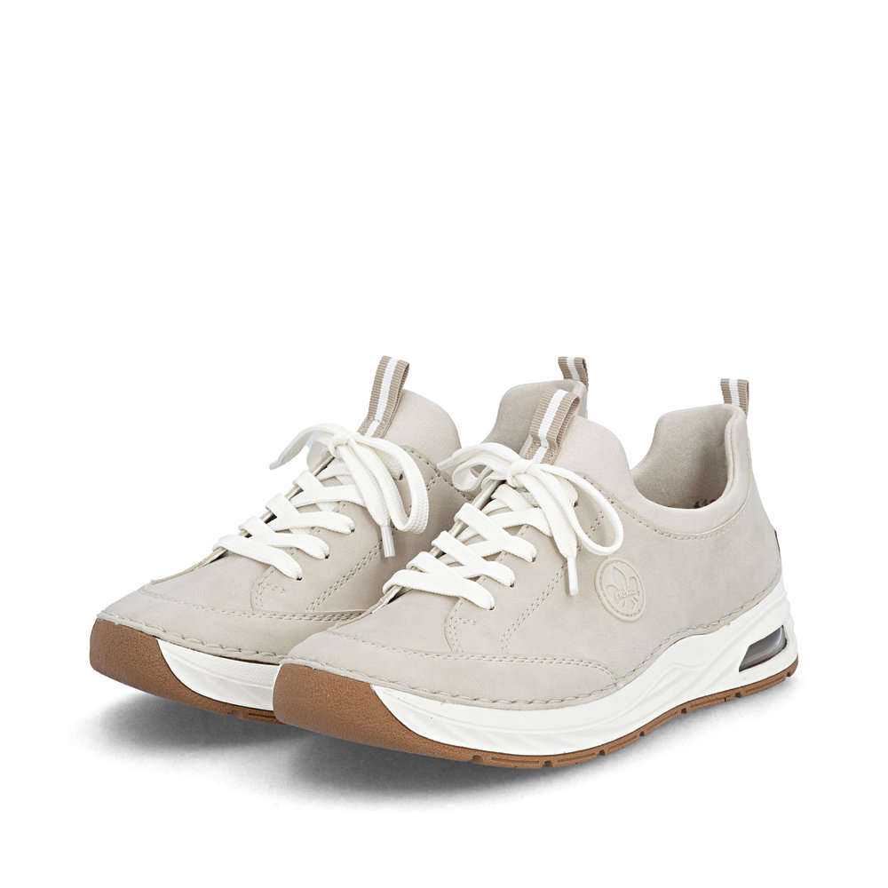 detail RIEKER 44562-62 beige Damen-Sneaker, bequem für jede Gelegenheit