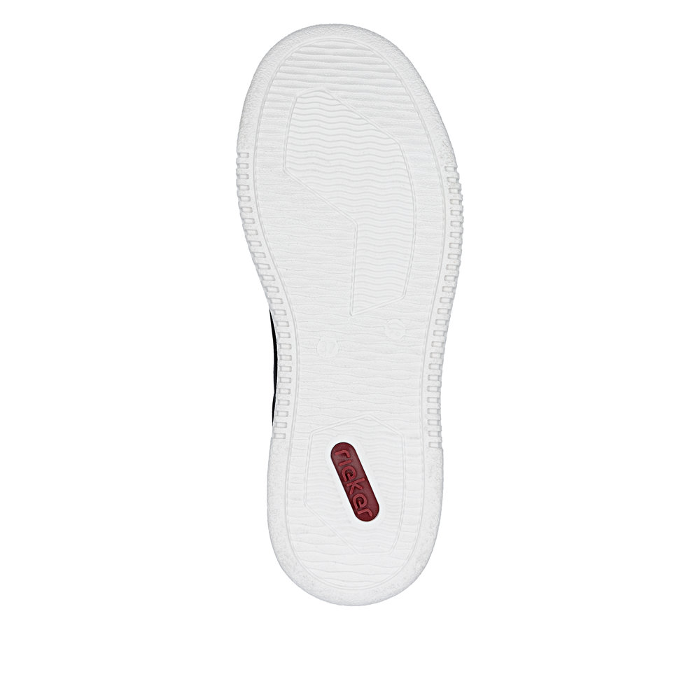 detail RIEKER M7811-00 schwarze Damen moderne Sneaker für die Stadt