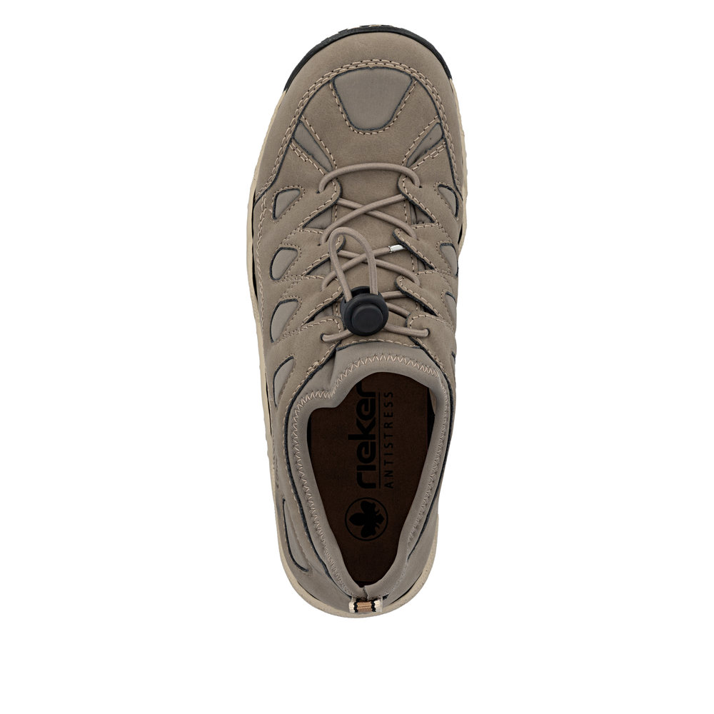 detail RIEKER L0551-64 beige bequeme Damen Antistress Sneaker