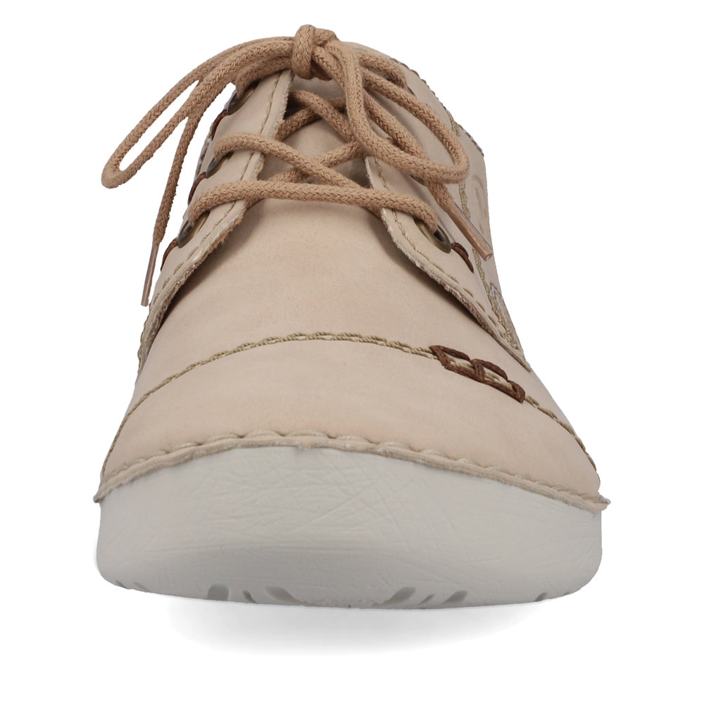 detail RIEKER 52520-62 beige bequeme Damen-Sneaker mit Antistress-Technologie
