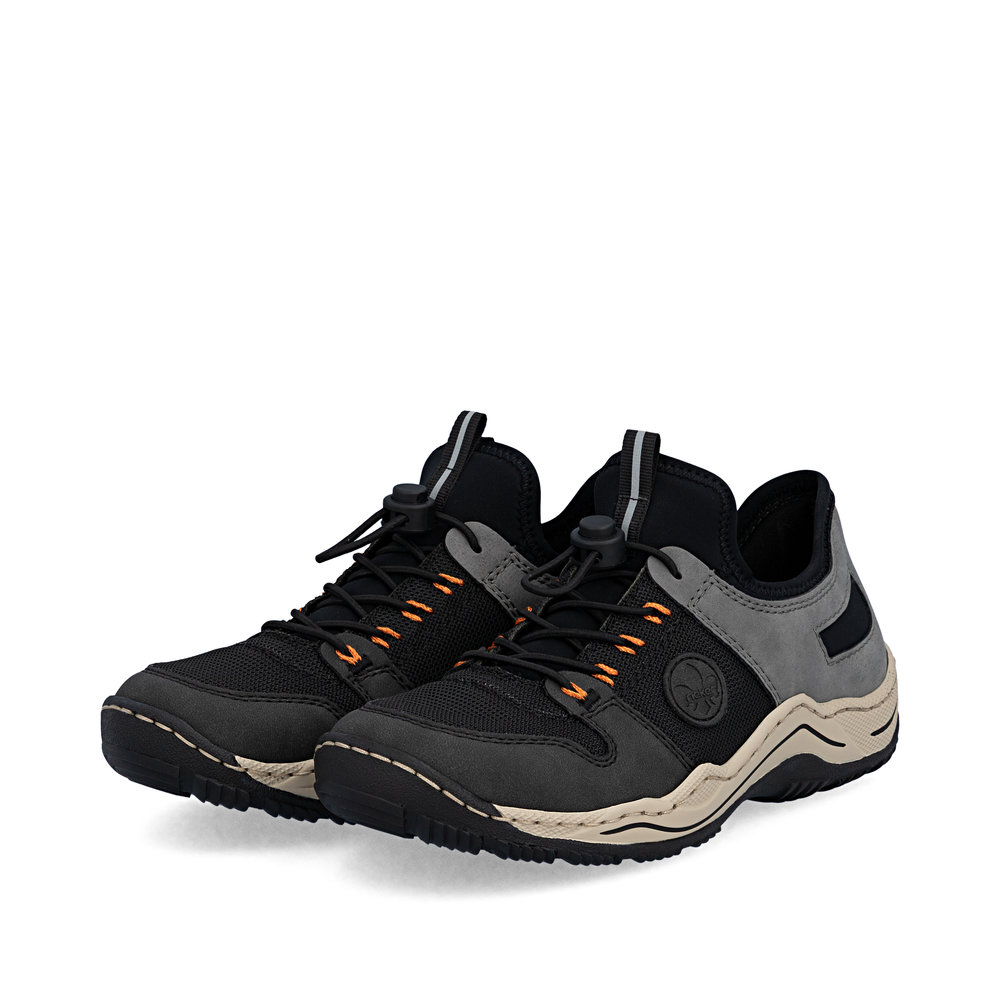 detail RIEKER L0593-00 schwarze bequeme Damen-Sneaker mit Antistress-Technologie