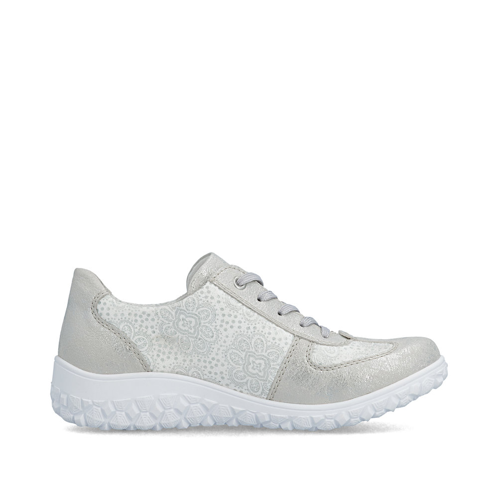 detail RIEKER 59501-90 graue Damen bequeme Antistress Sneaker