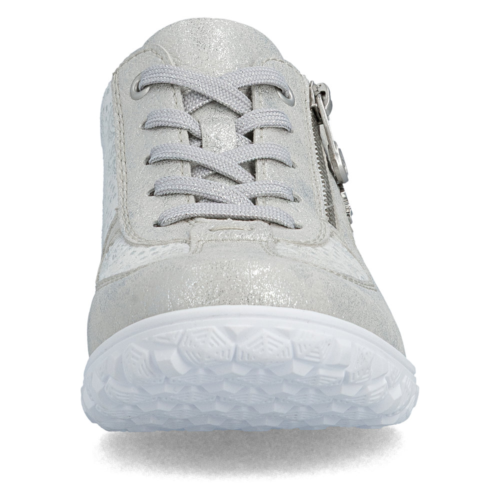 detail RIEKER 59501-90 graue Damen bequeme Antistress Sneaker