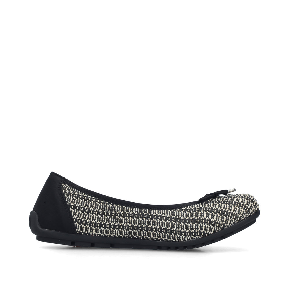 detail RIEKER 43850-00 schwarze Damen Ballerinas