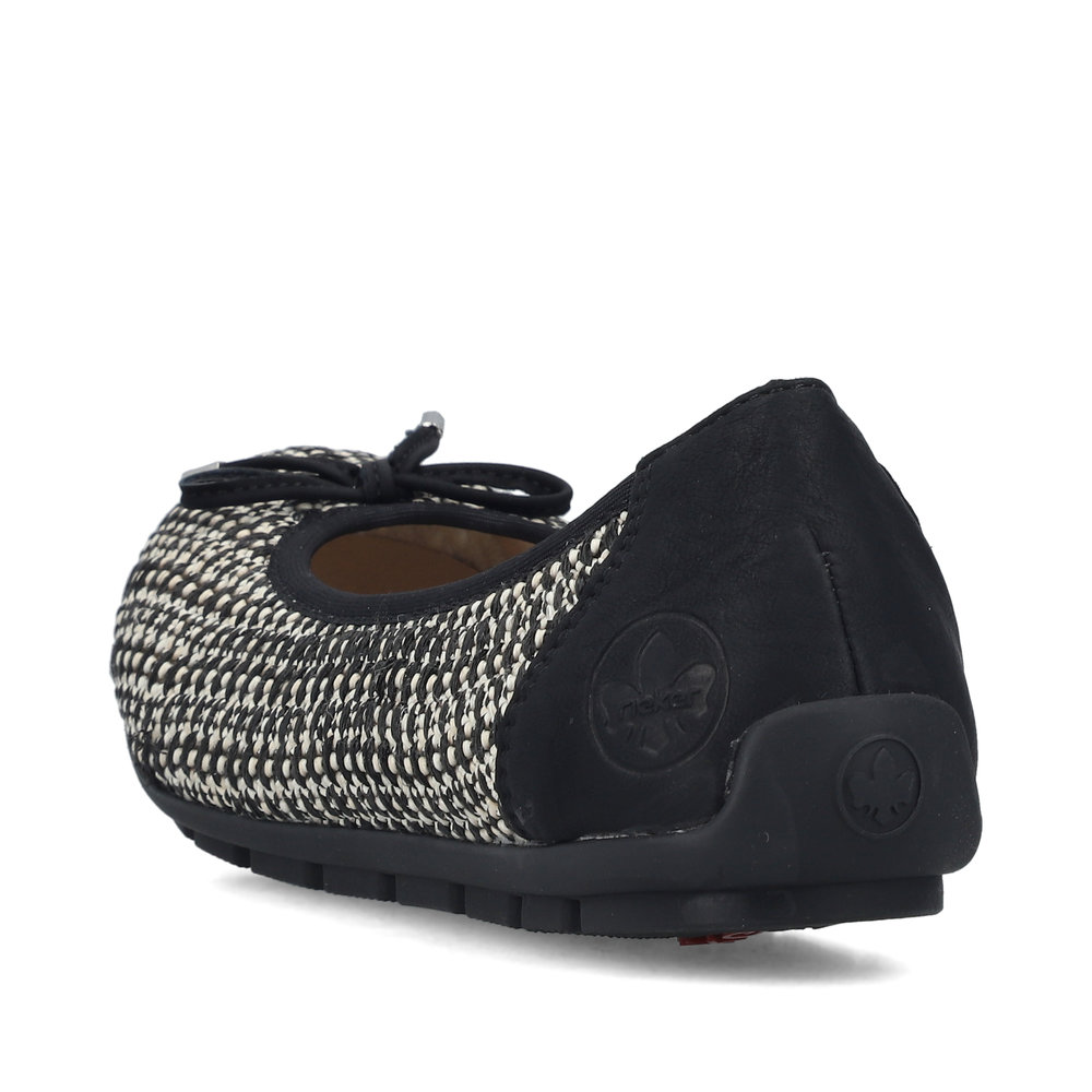 detail RIEKER 43850-00 schwarze Damen Ballerinas